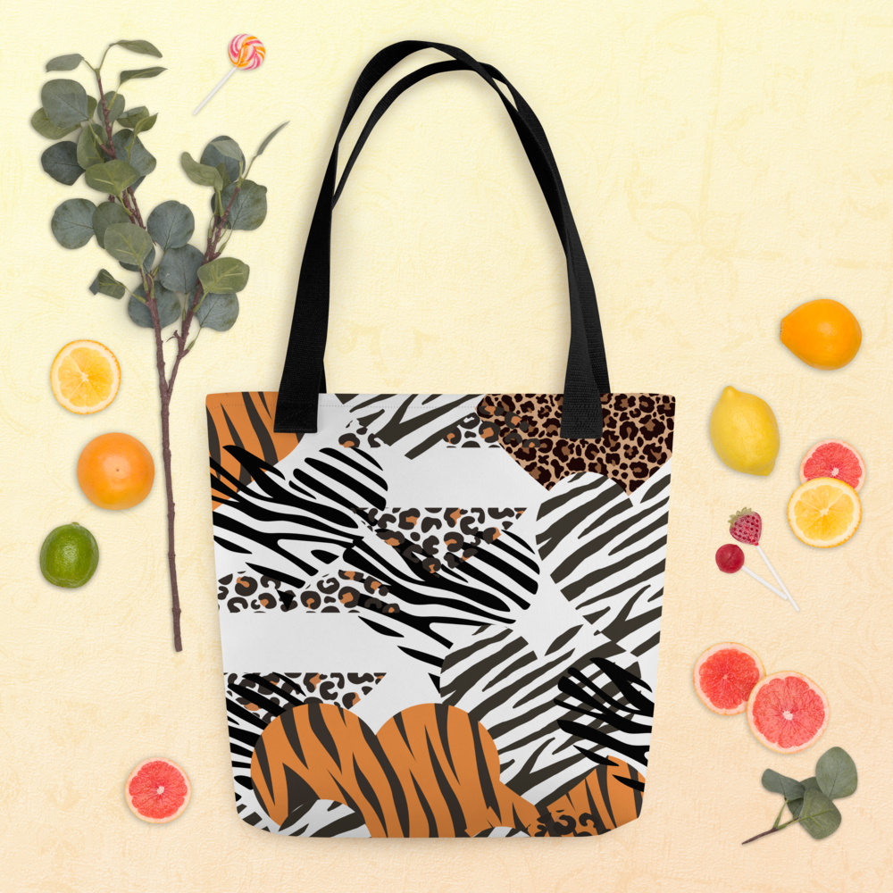 Animal Fiery prints Tote bag