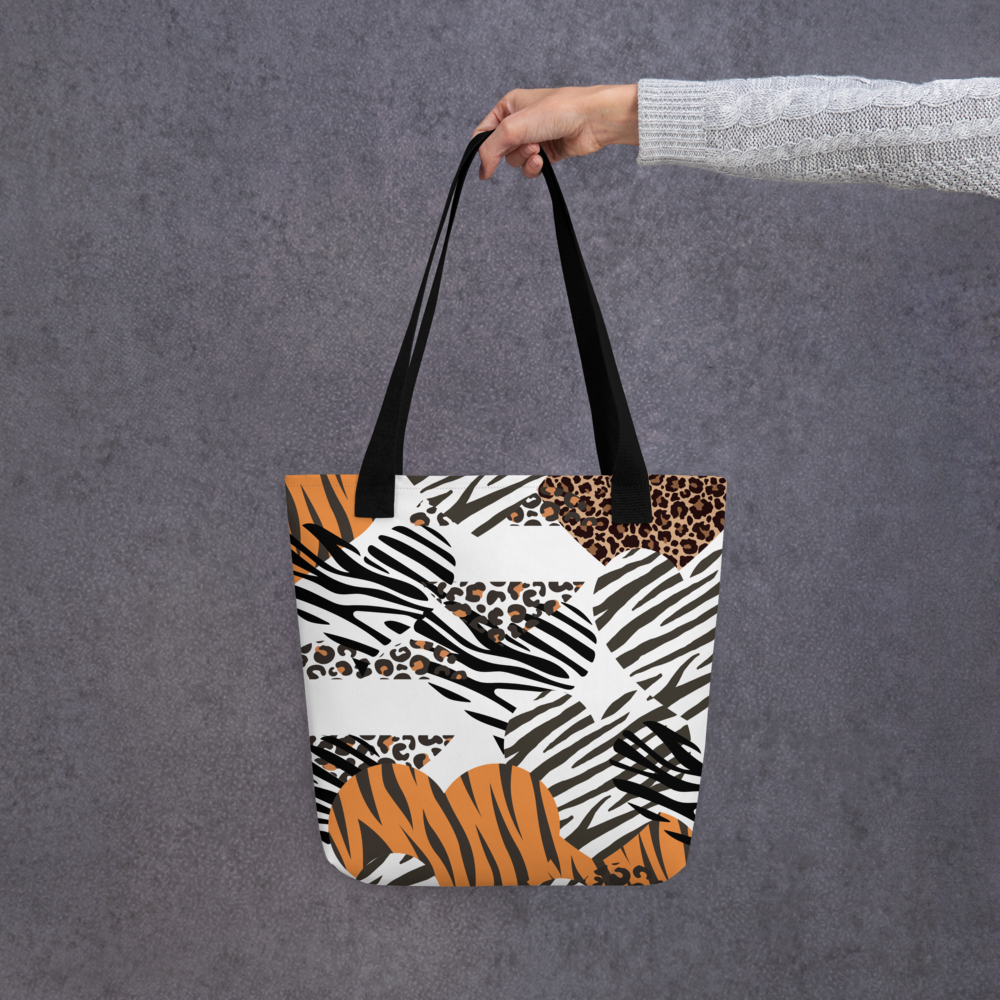 Animal Fiery prints Tote bag